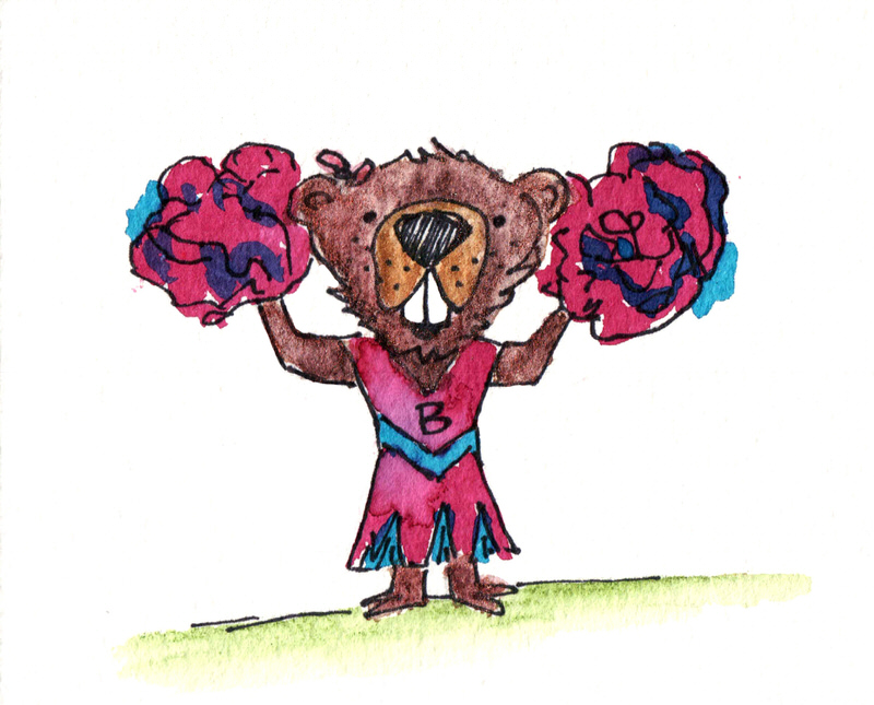 beaver cheerleader