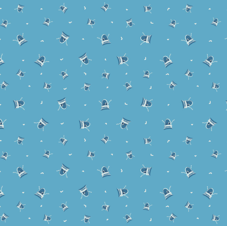Burt the Robot floating robot head -Blue