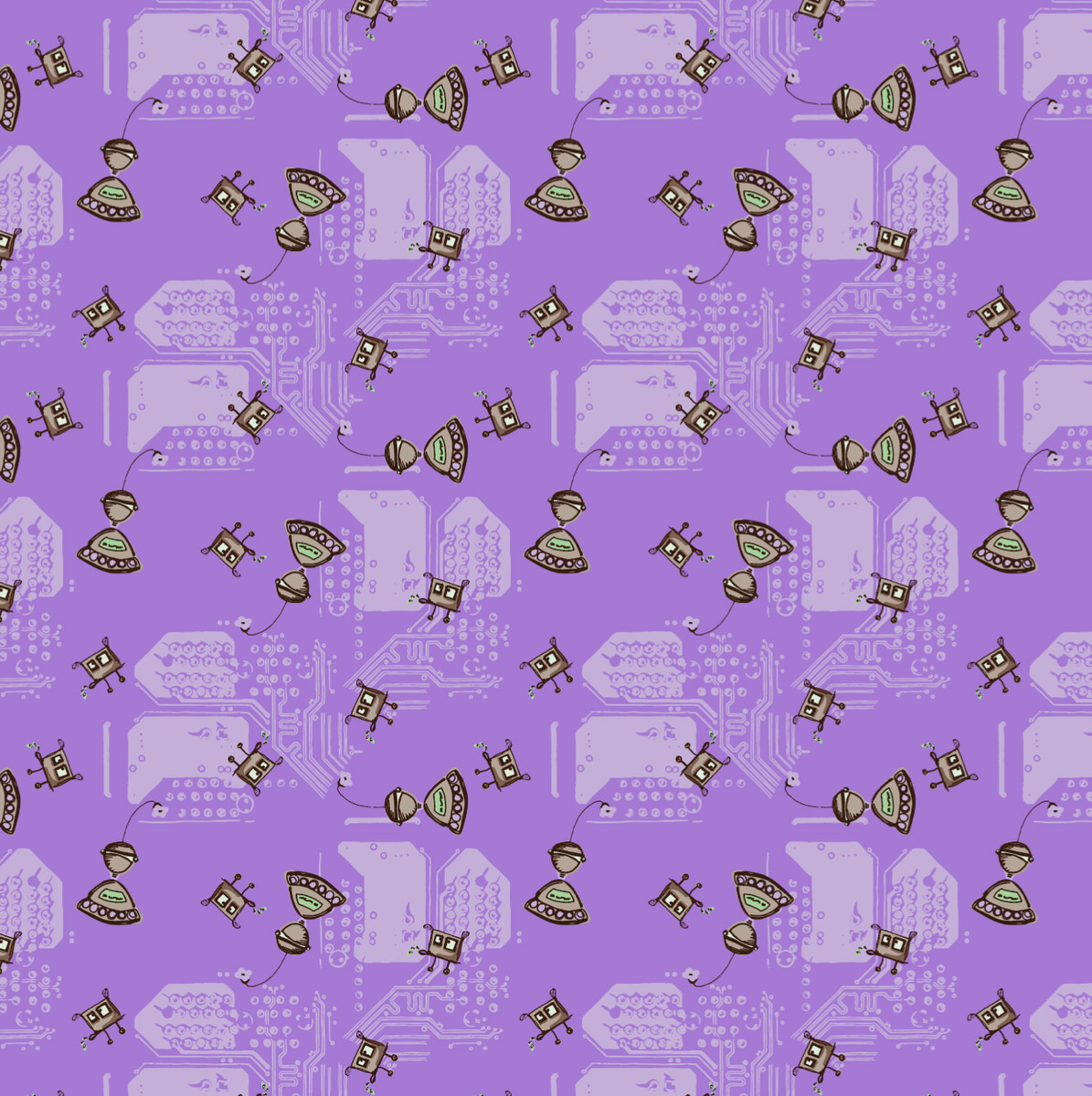 Rosie & the Spitting Dog Robot-purple