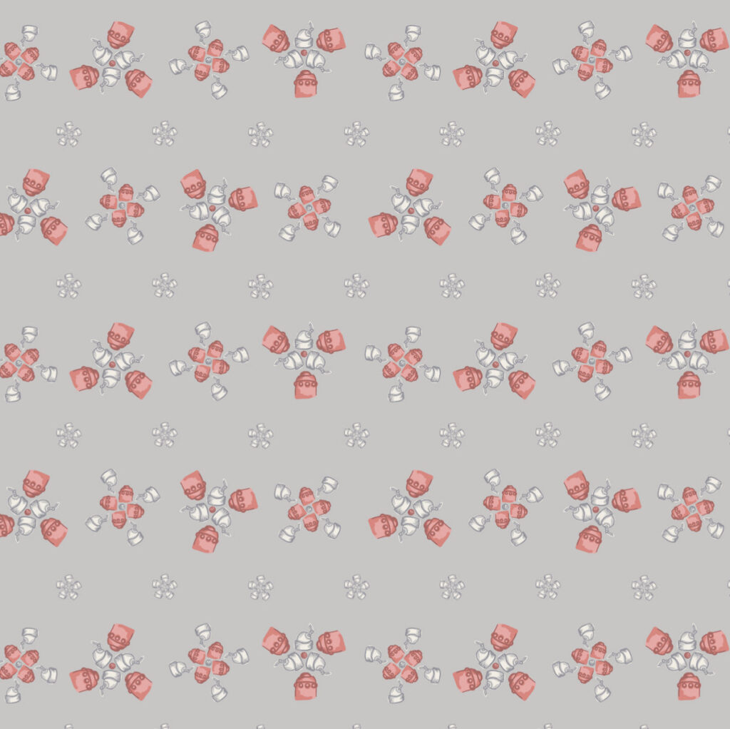 Robot Parts Flower Coral