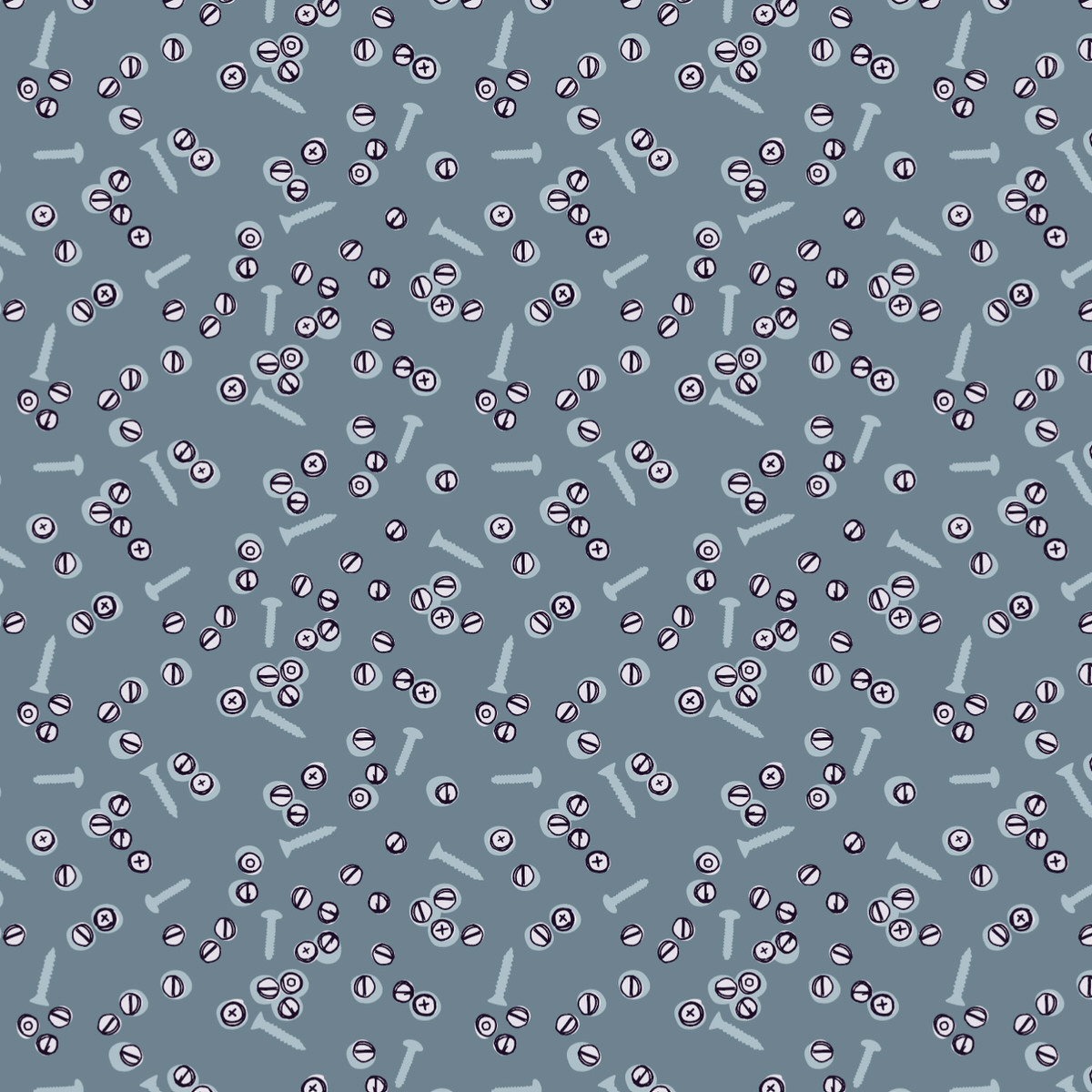 Robot League Screws blue-grey