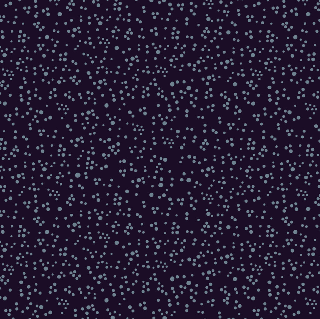 star sky-blue on navy random blender pattern