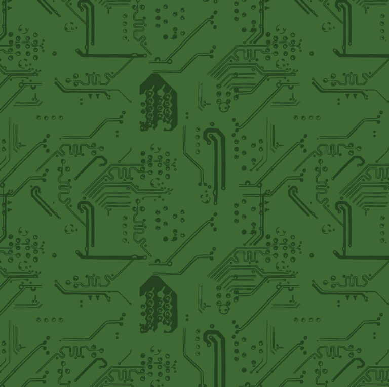 Motherboard Green Midtone with Dark Green on top