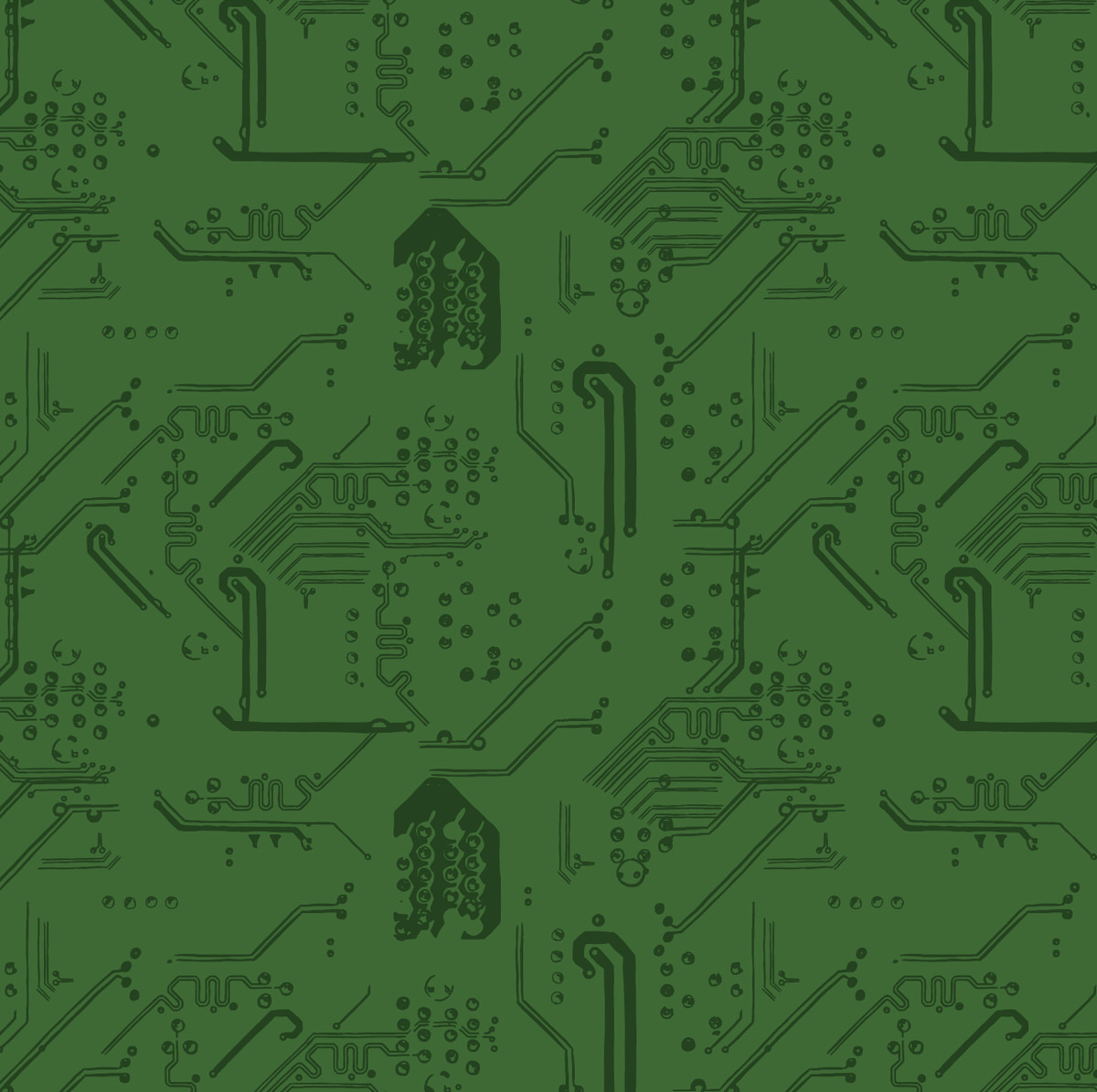 Motherboard Green Midtone with Dark Green on top