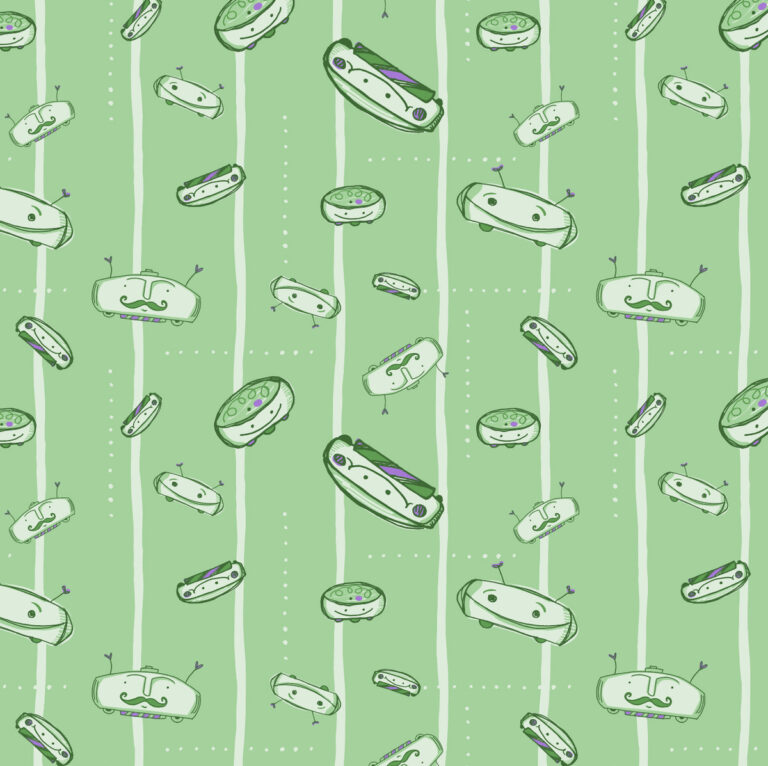 Roombas on the Field green
