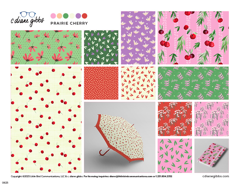 image of sell sheet collection prairie cherry 2025