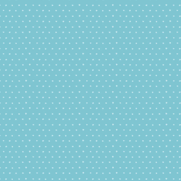 polka dot cream on light blue 5x5