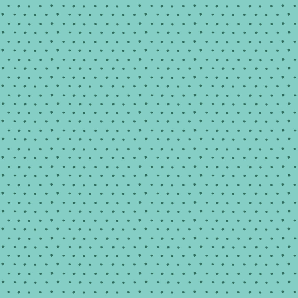 polka dot dark on seafoam green-blue 5x5
