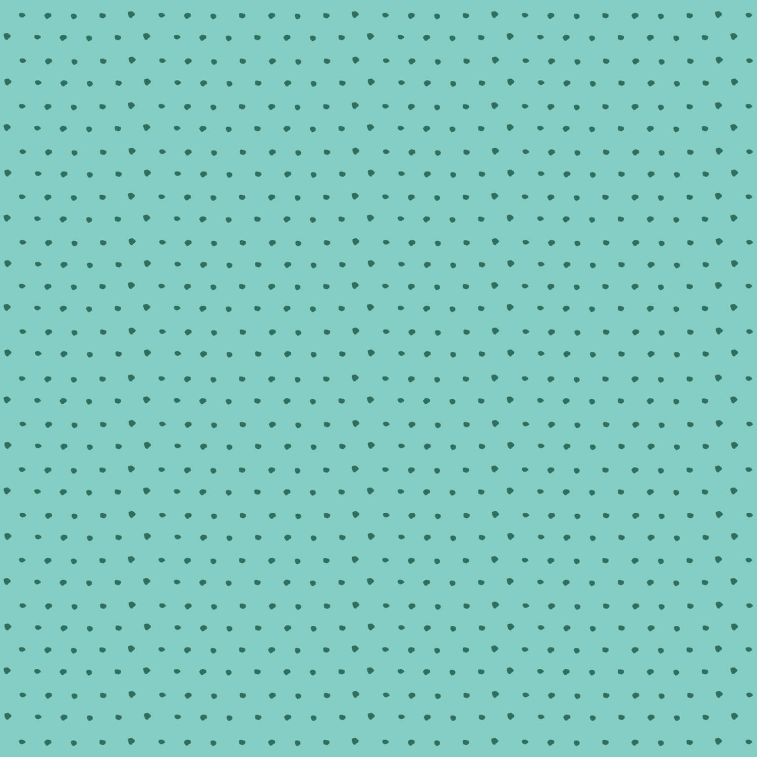 polka dot dark on seafoam green-blue 5x5
