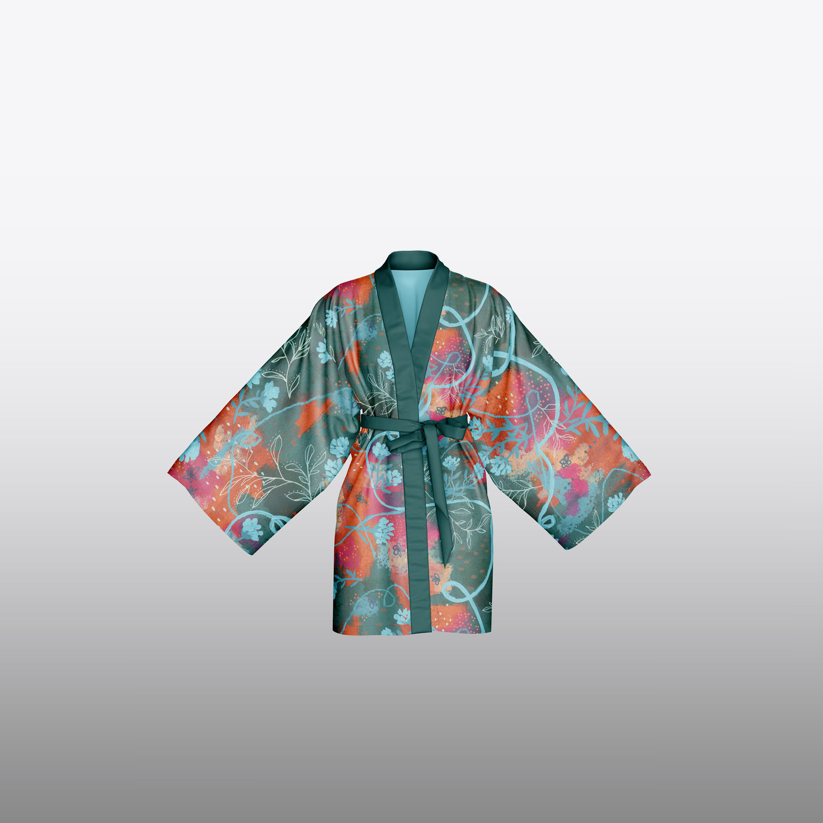 abstract copa floral main hero on kimono