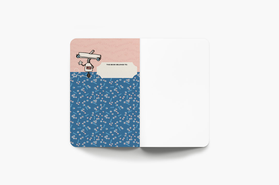 Mock up robot league inside cover