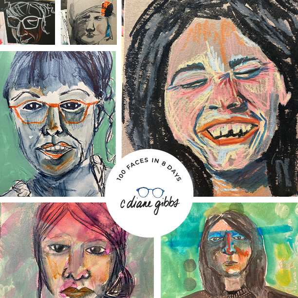 100 faces in 8 days cover image
