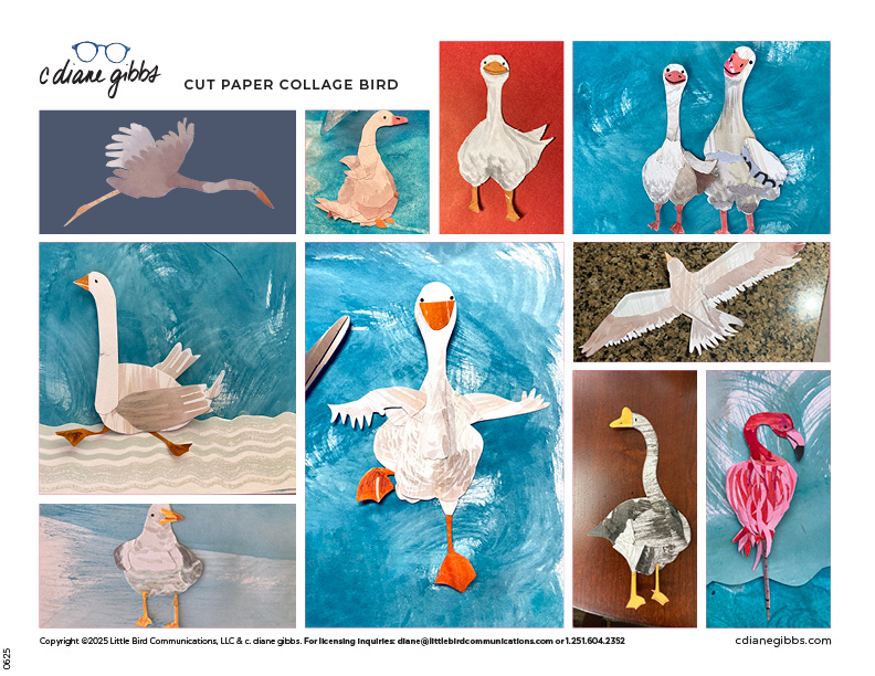 paper cut bird 2024 sell sheet image