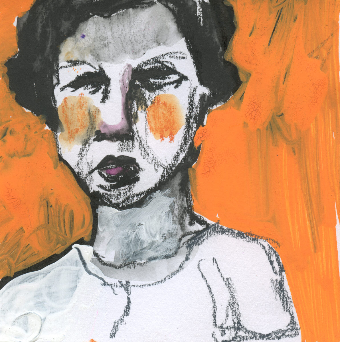 orange cheek girl